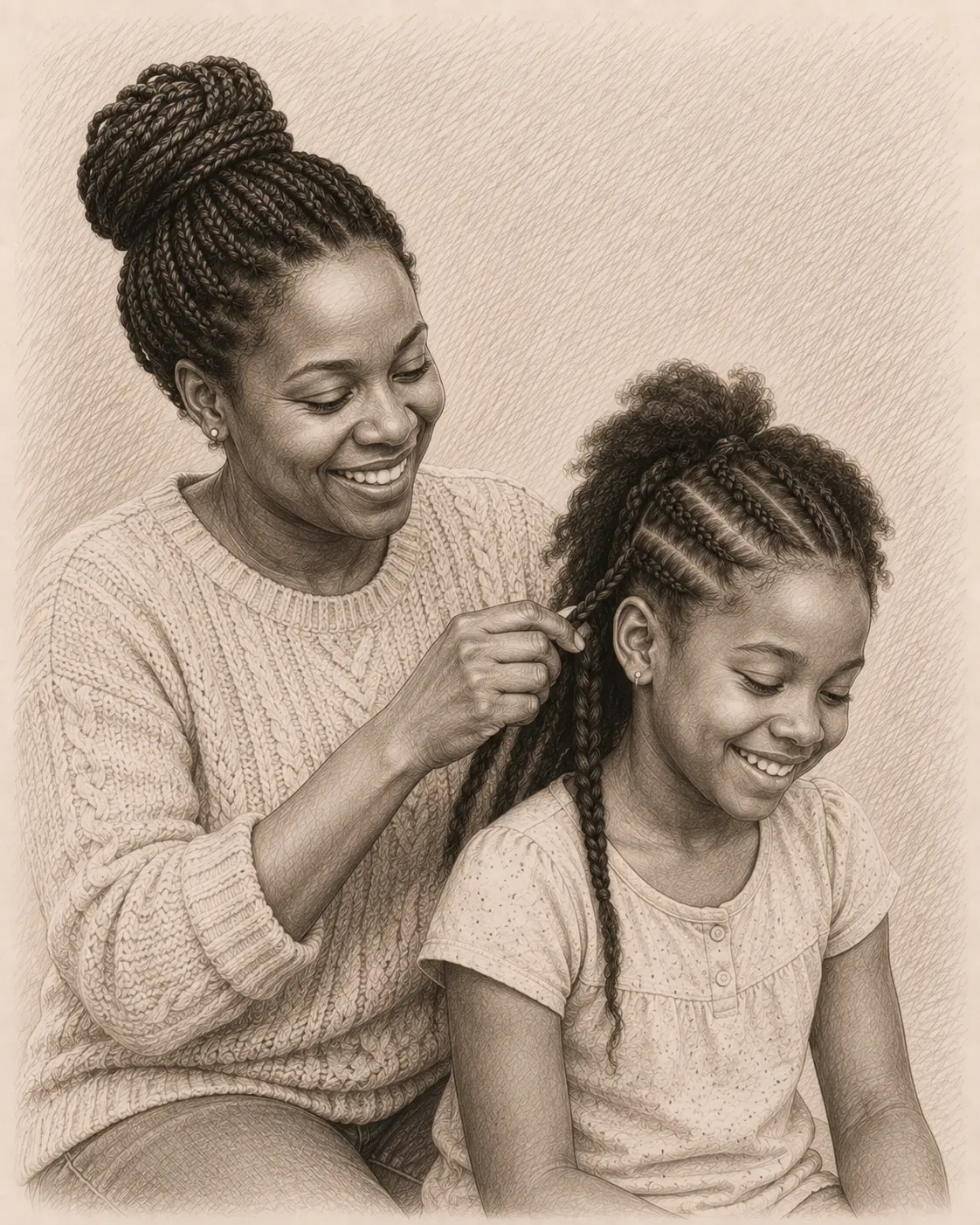Custom portrait artwork by Moments2Art