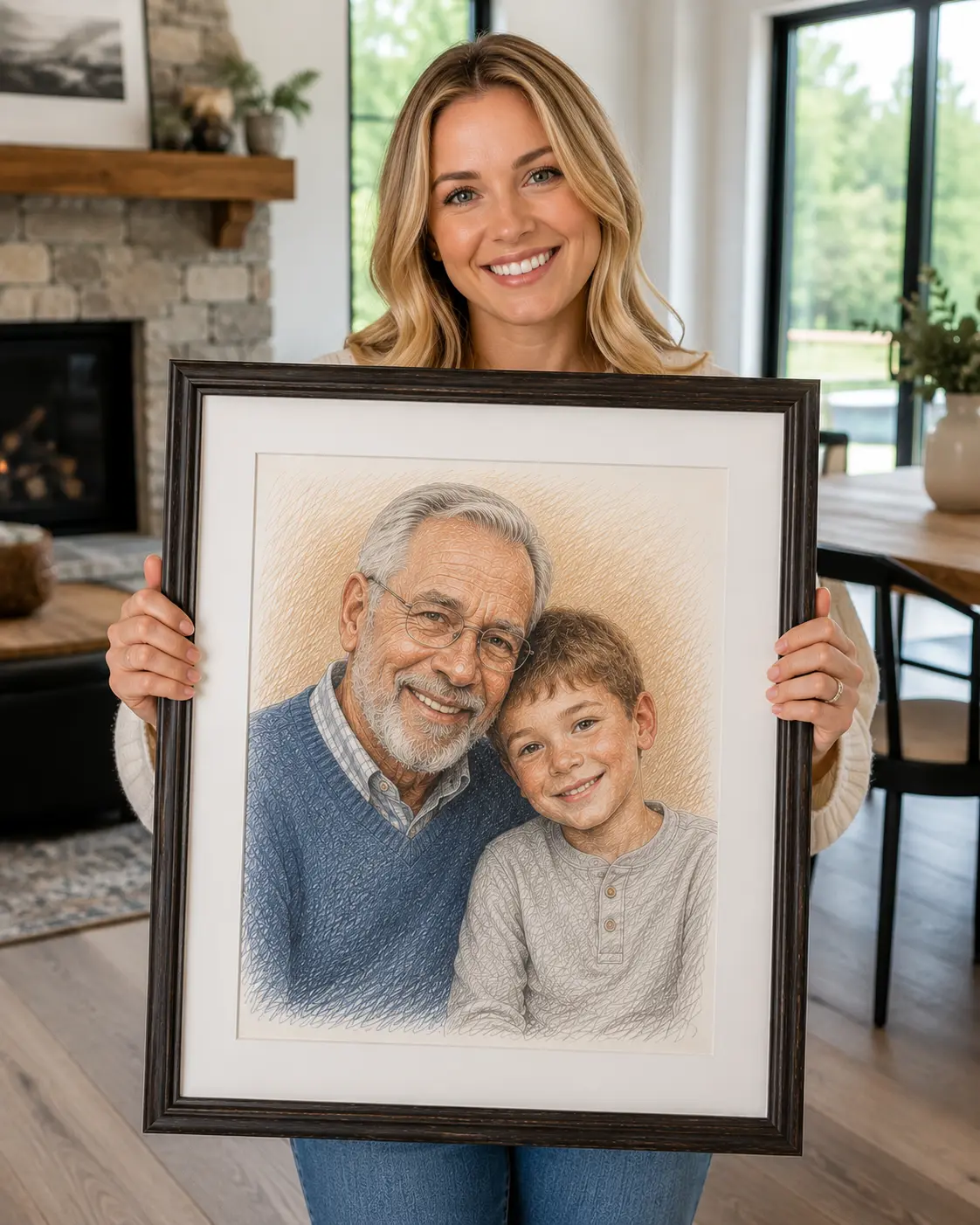 Custom portrait artwork by Moments2Art