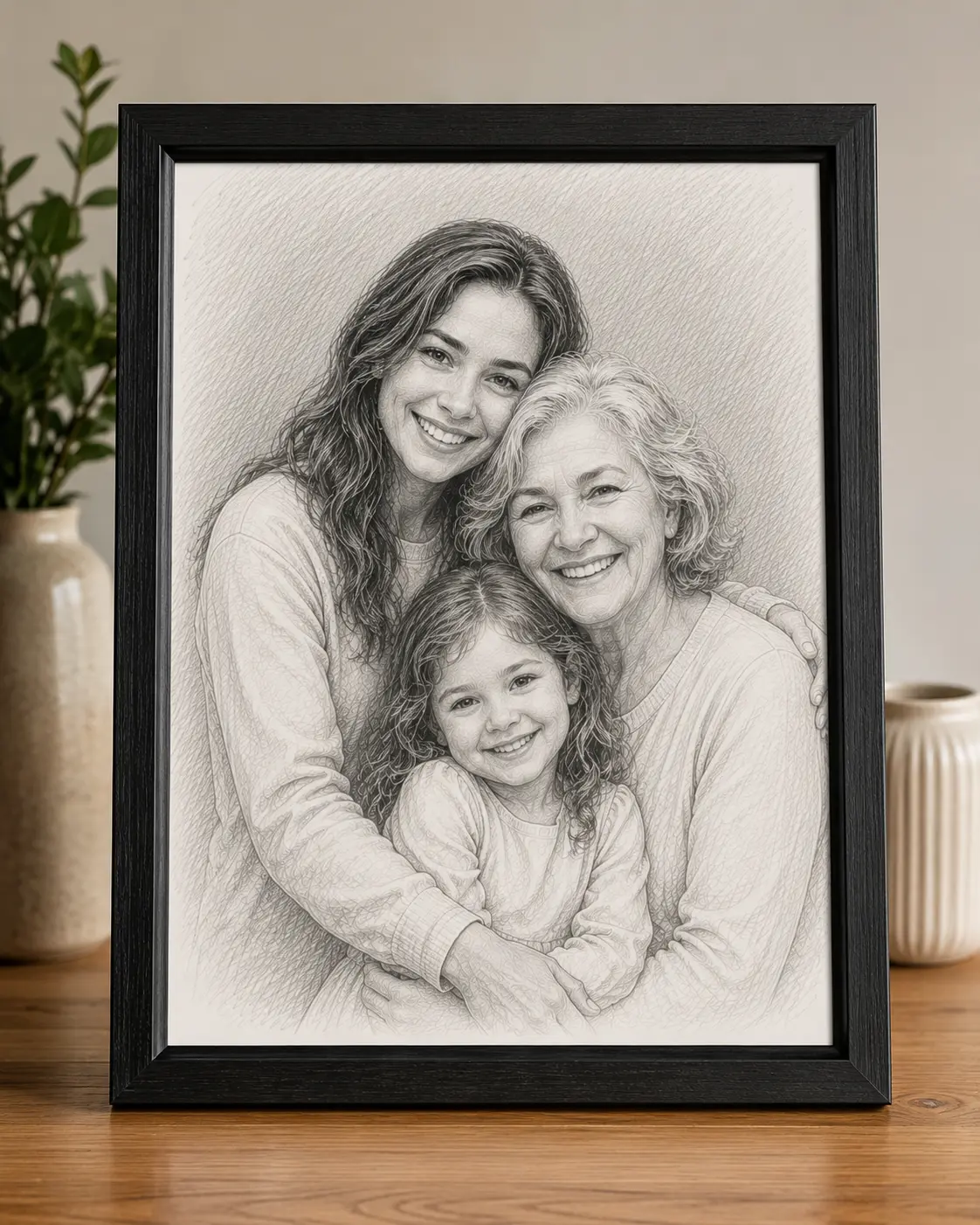 Custom portrait artwork by Moments2Art