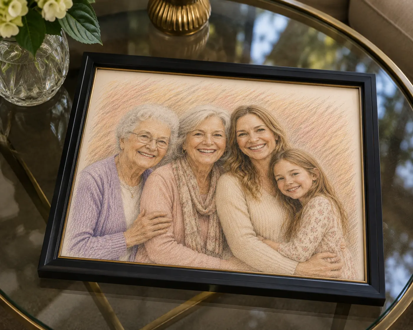 Custom portrait artwork by Moments2Art